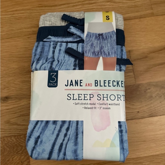 Jane and Bleecker 3 pack sleep short tie dye blue set - Picture 1 of 2